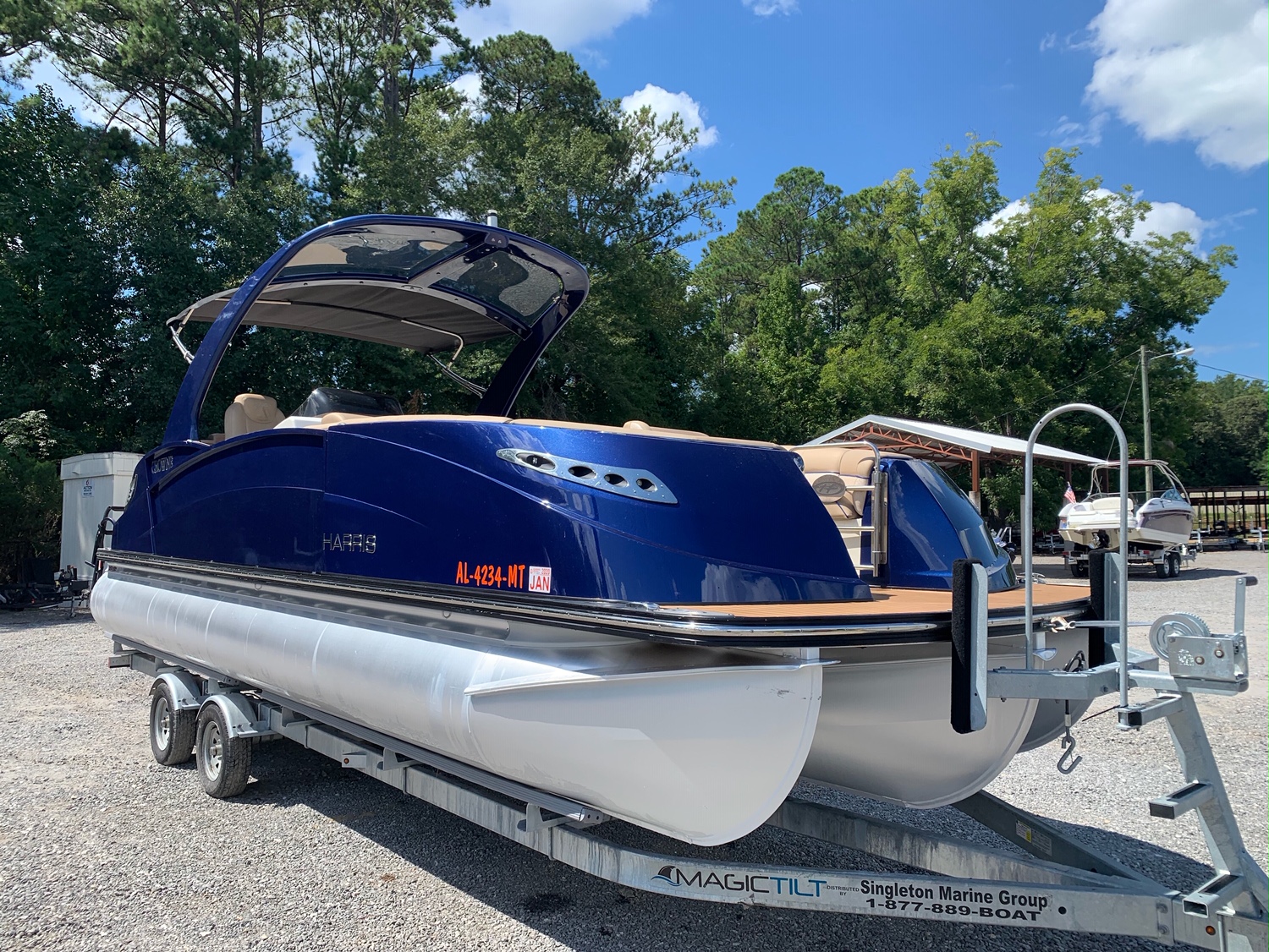 2015 harris 250 crowne - used boat super center - lake